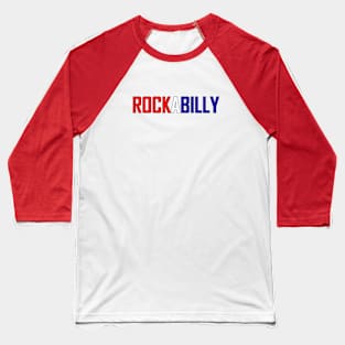 ROCKABILLY-Red White and Blue Baseball T-Shirt